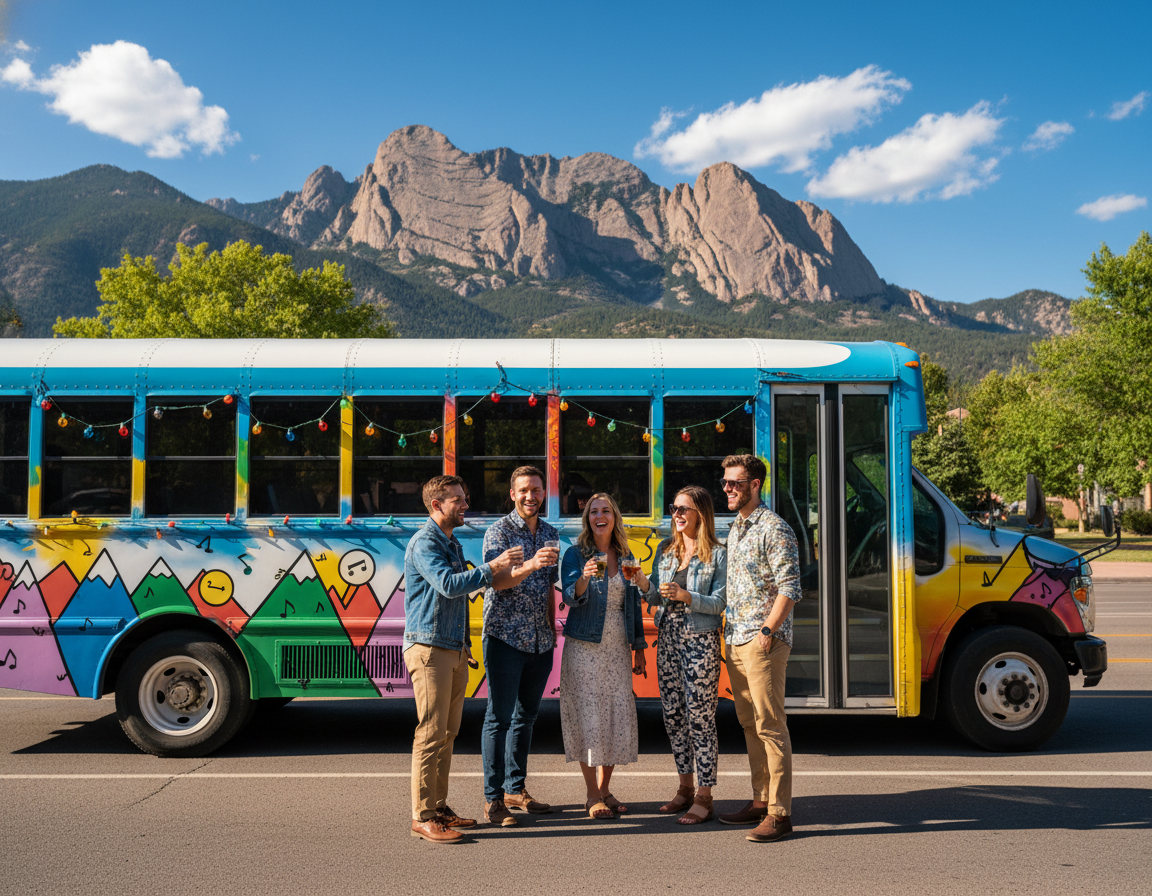 Fort Collins party bus and bus charter
